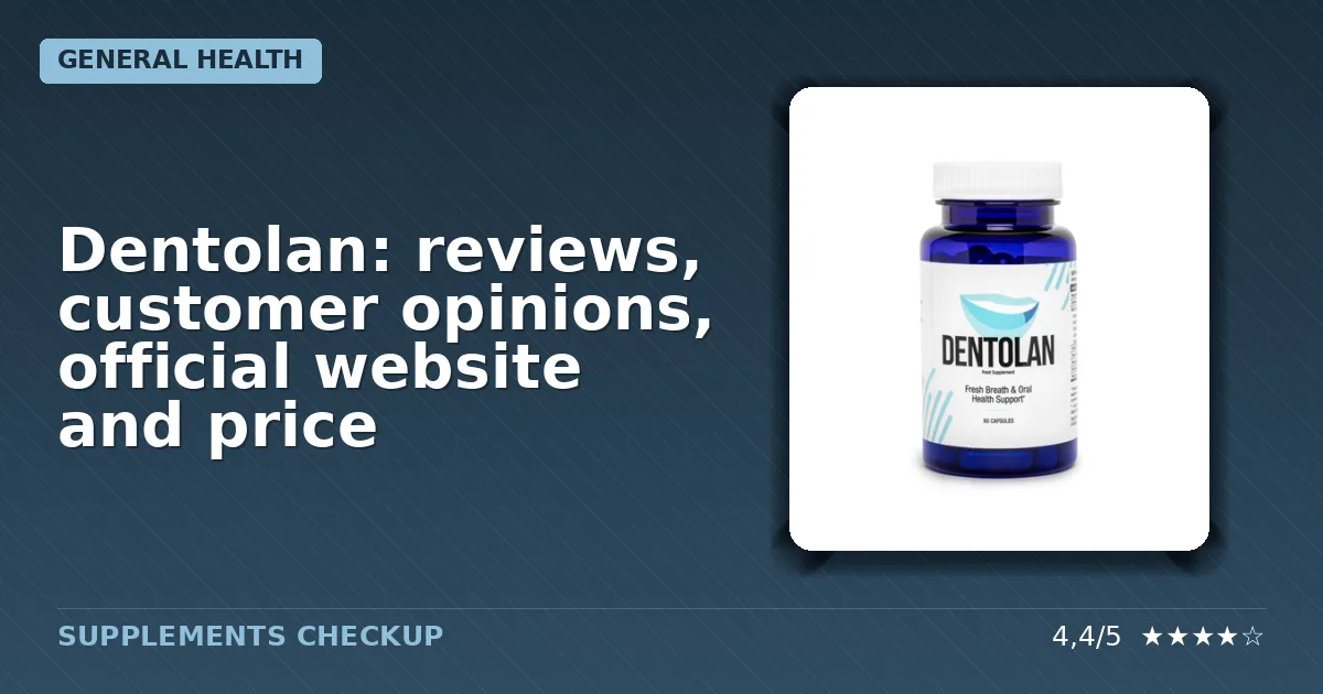 Dentolan supplement box packaging