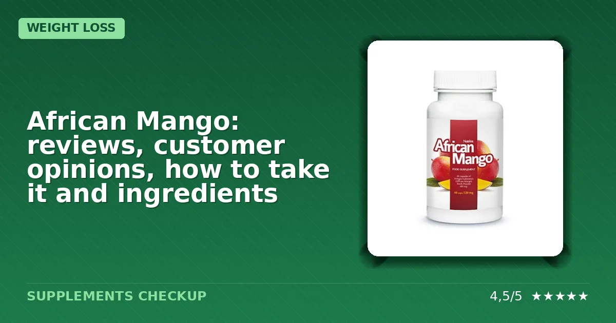 African Mango supplement bottle packaging