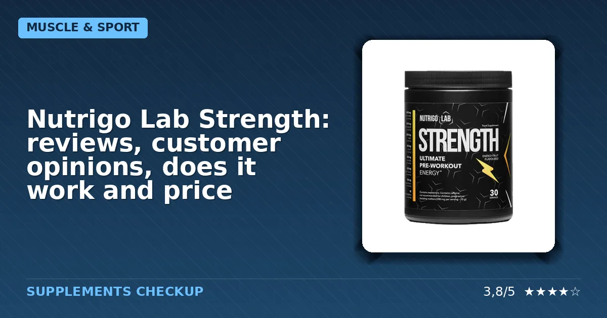 Nutrigo Lab Strength supplement container