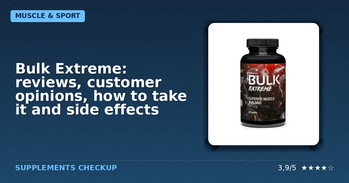 Bulk Extreme nutritional supplement packaging